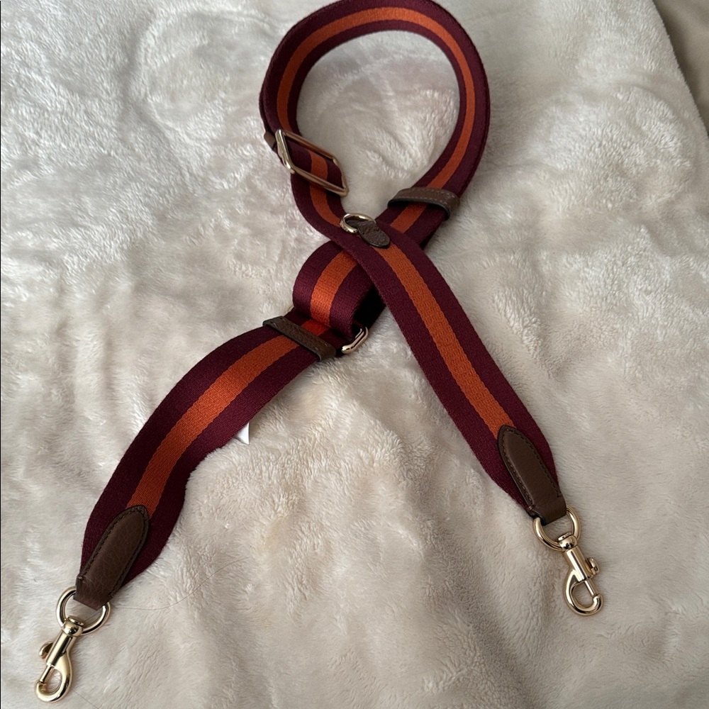 Coach Burgundy and Orange bag strap - Picture 7 of 7